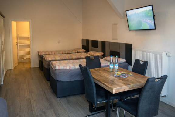 Team Apartment mit kombiniertem Wohn- und Schlafbereich